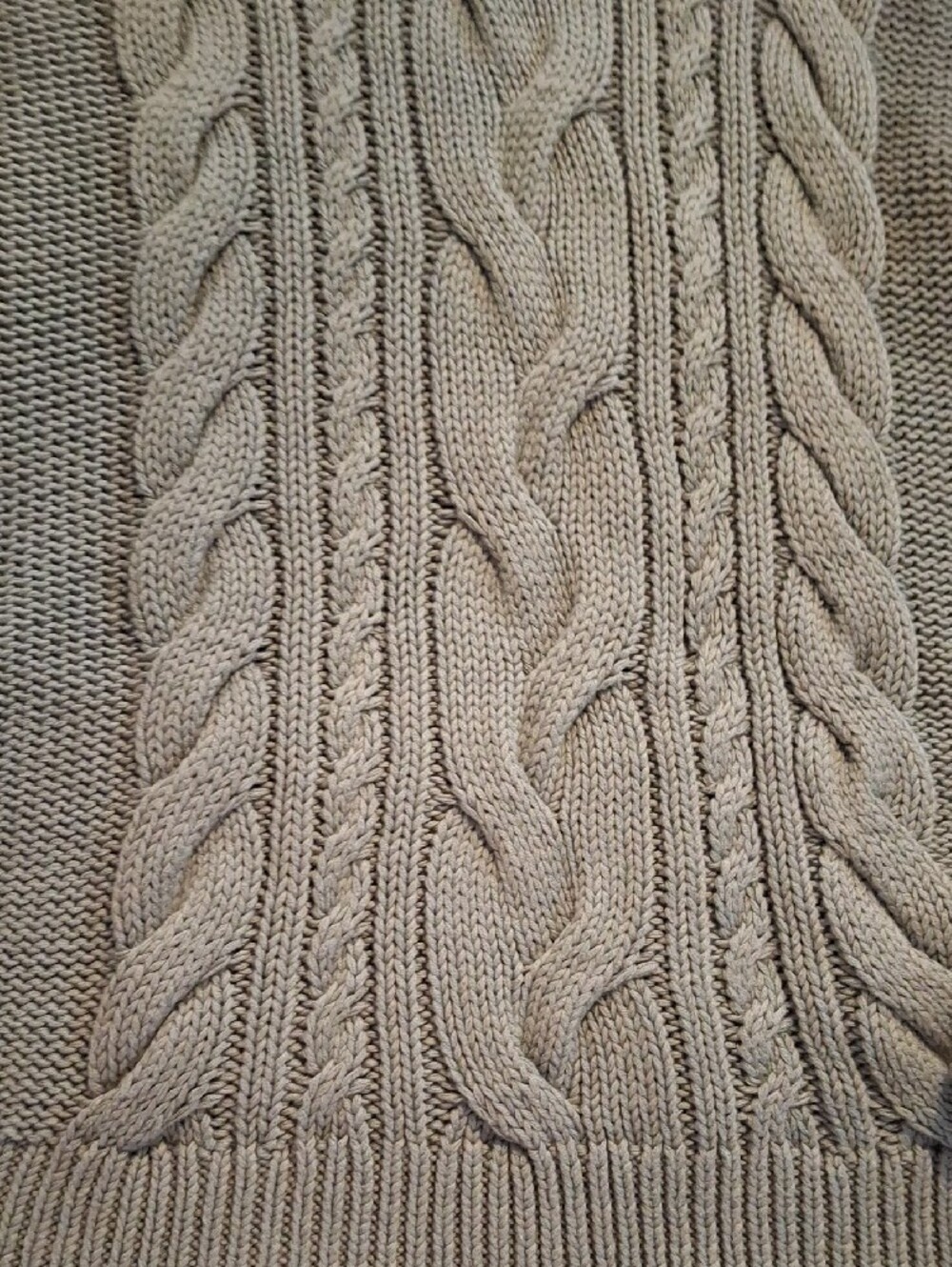 LL Bean Cable-Knit Turtleneck Sweater - Bay Leaf - Picture 8 of 16